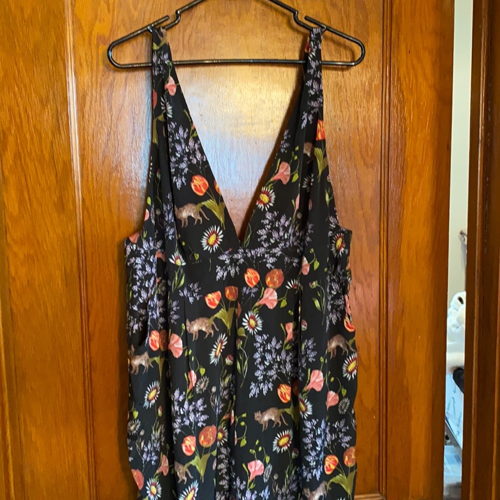 Floral silky jumpsuit